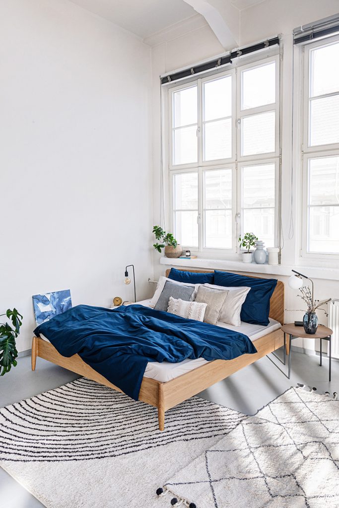 Spálňa v minimalistickom štýle