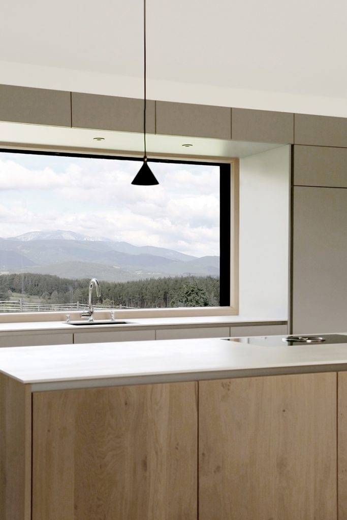 Výhľad z okna v kuchyni - Čerešňový dom v Rakúsku