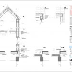 Nákres konštrukcie - Drevený dom s fasádou z recyklovaného dreva v Holandsku