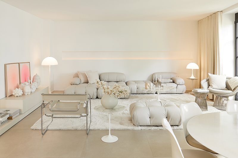 Luxusný biely interiér