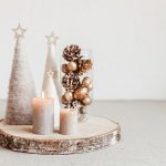 Jednoduchá vianočná dekorácia na stôl