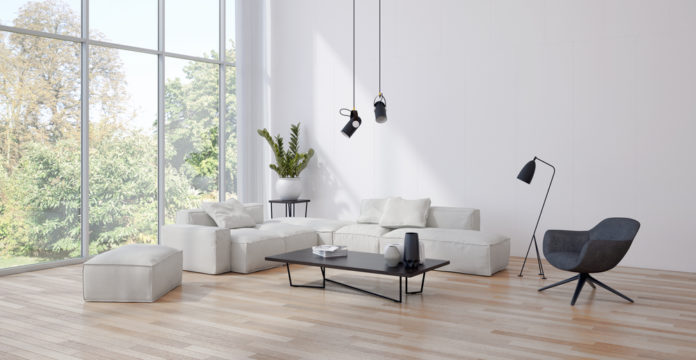 Čistý minimalistický interiér