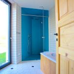 Modrá kúpeľňa - Atypický rodinný dom v Chlumci nad Cidlinou