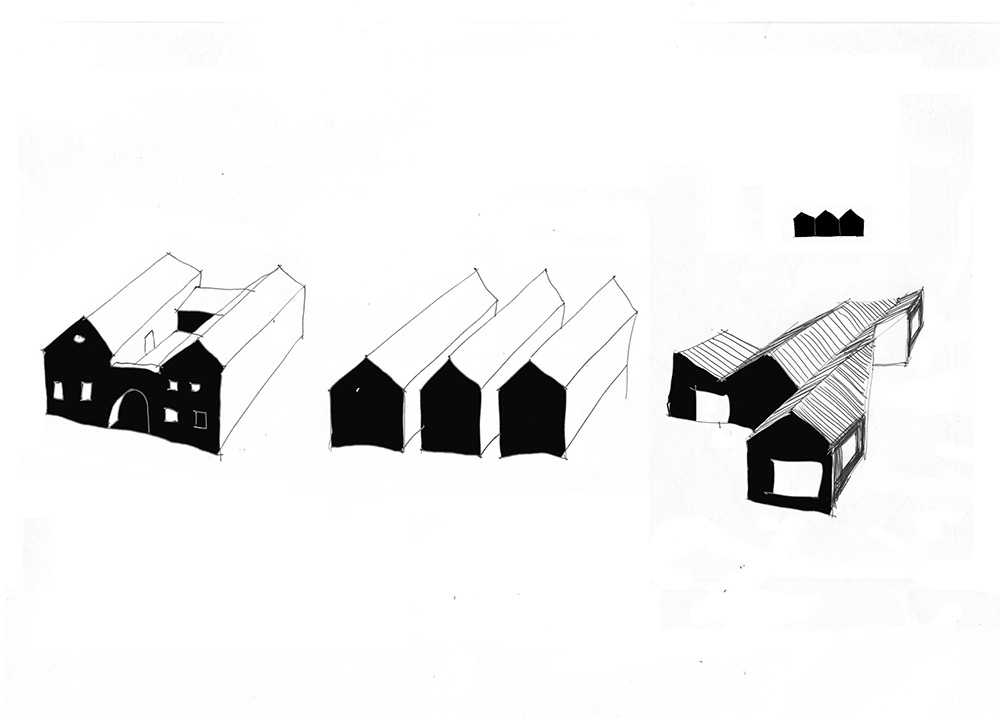 Nákresy exteriéru - Atypický rodinný dom v Chlumci nad Cidlinou