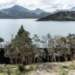 Exteriér s výhľadom na jazero - Dom pri jazere v Čile