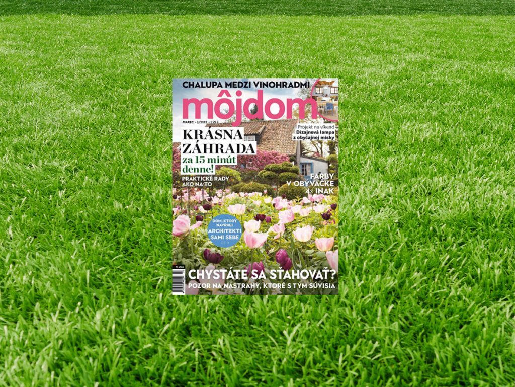 časopis na tráve