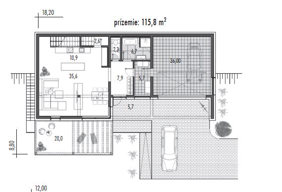 Projekt rodinného domu SK home 2101