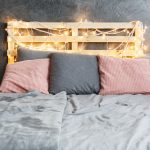 Bed with headboard