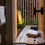 otvorená fínska sauna