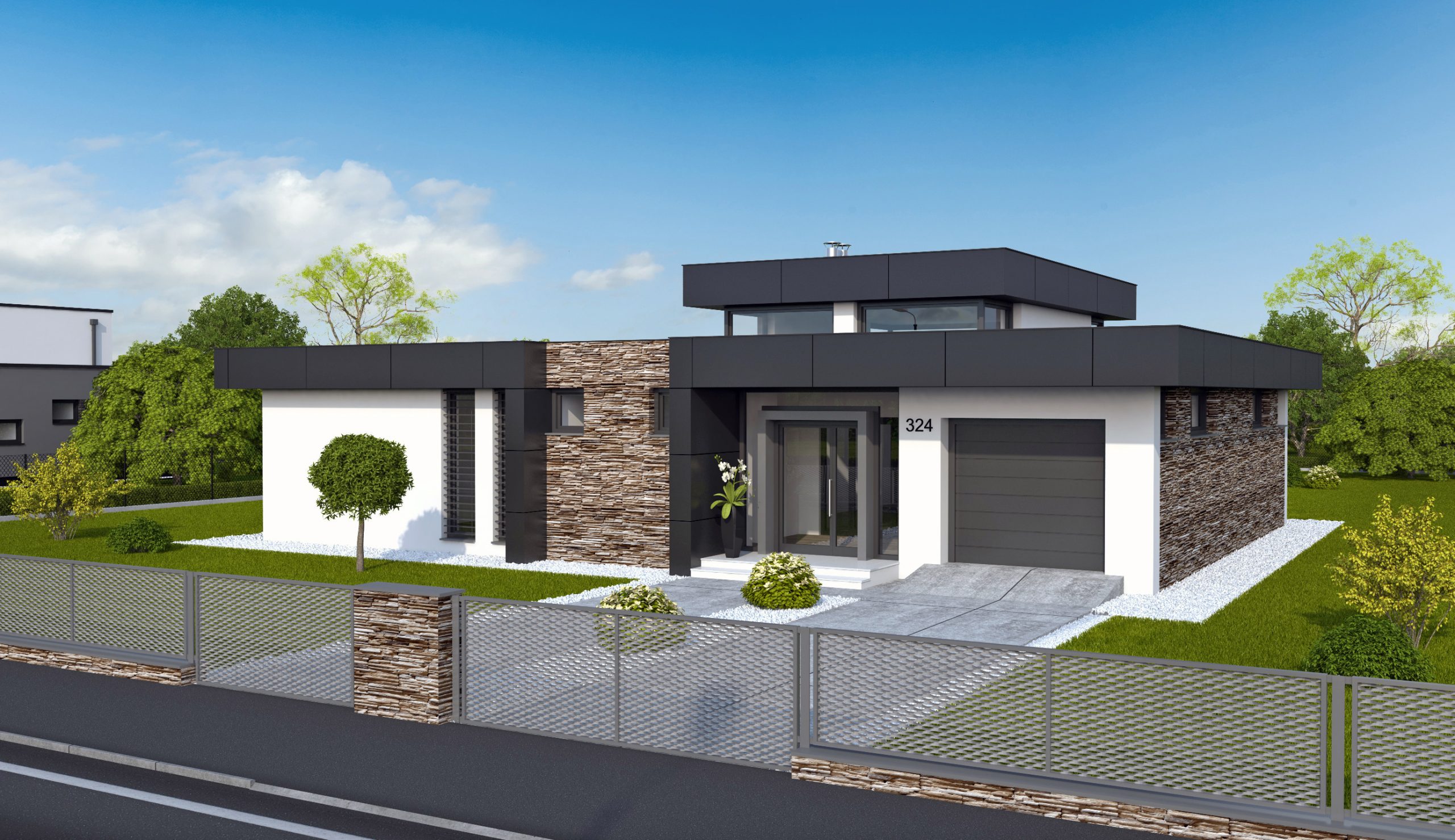 Projekt rodinného domu Linear 324