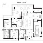Projekt rodinného domu Linear 324