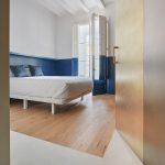 Hybridná spálňa v byte na ulici Girona v Barcelone