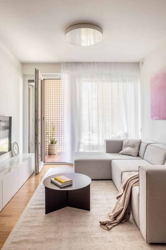 Obývacia izba - Dvojizbový byt Pri Mýte v Bratislave