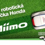 Reklama na robotickú kosačku Honda.