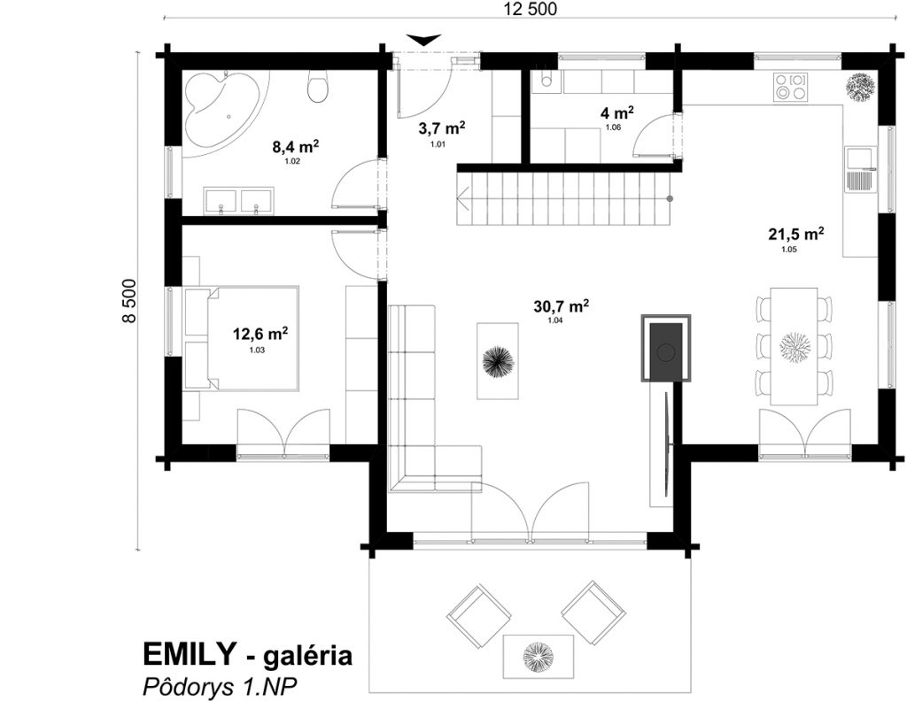 Projekt rodinného domu EMILY