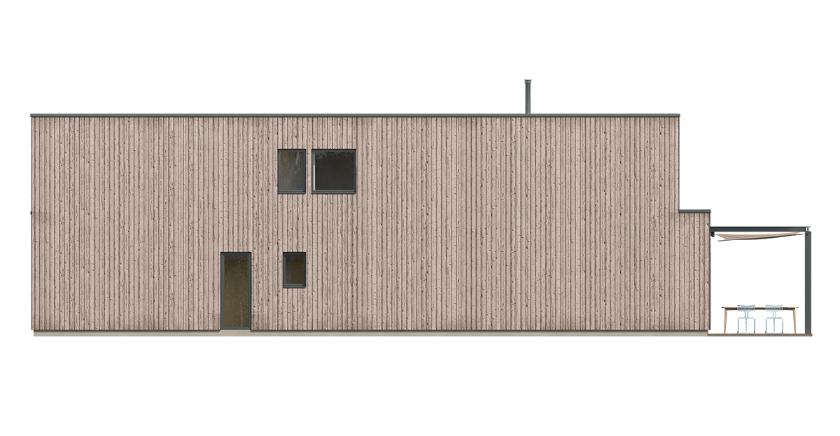 Projekt rodinného domu BUNGALOV 2401