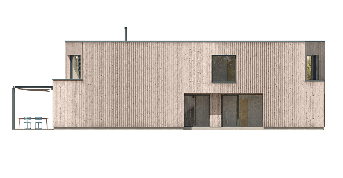Projekt rodinného domu BUNGALOV 2401