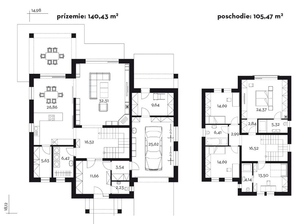 Projekt rodinného domu Javijani 142