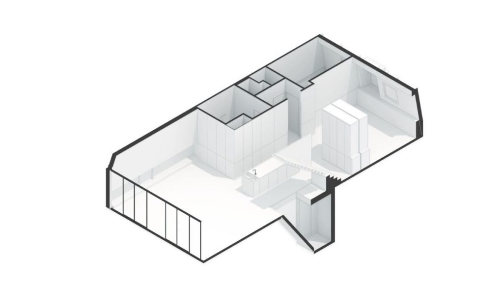 3D pôdorys bytu.