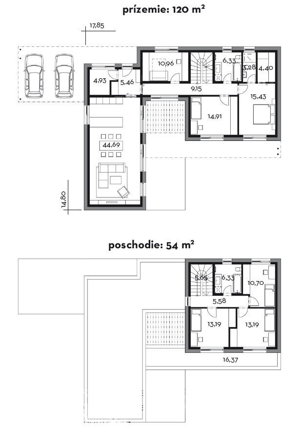 Projekt rodinného domu Dom s mestským nádychom