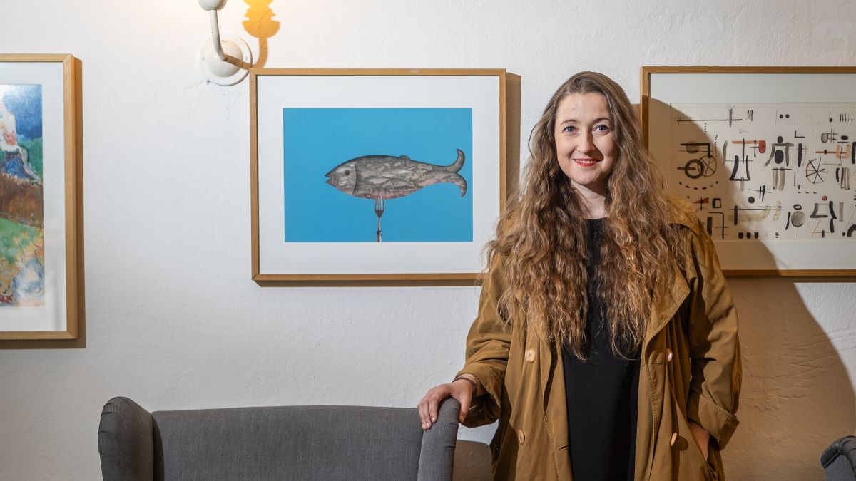 Umelkyňa Lucia Kotvanová.