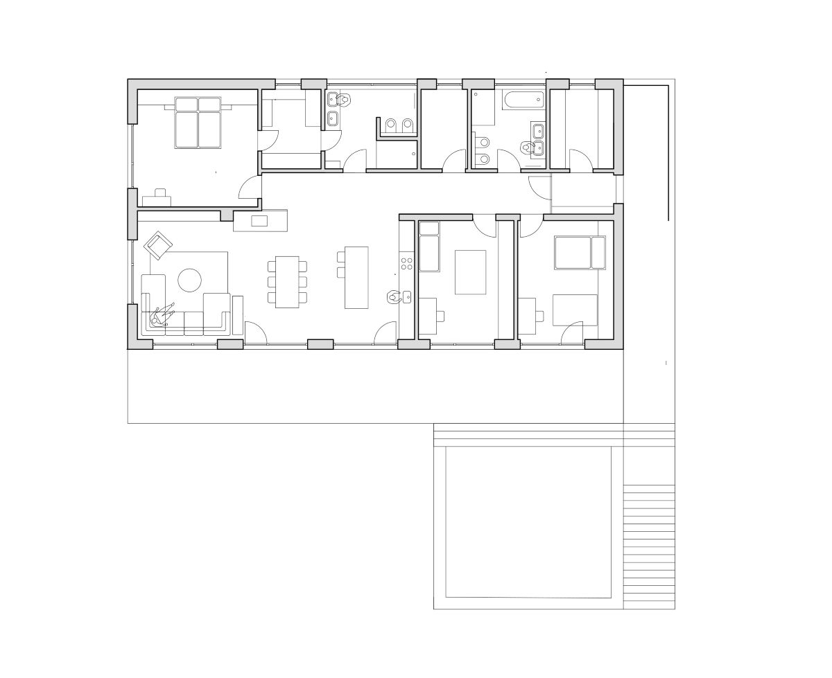 Pôdorys domu 225.