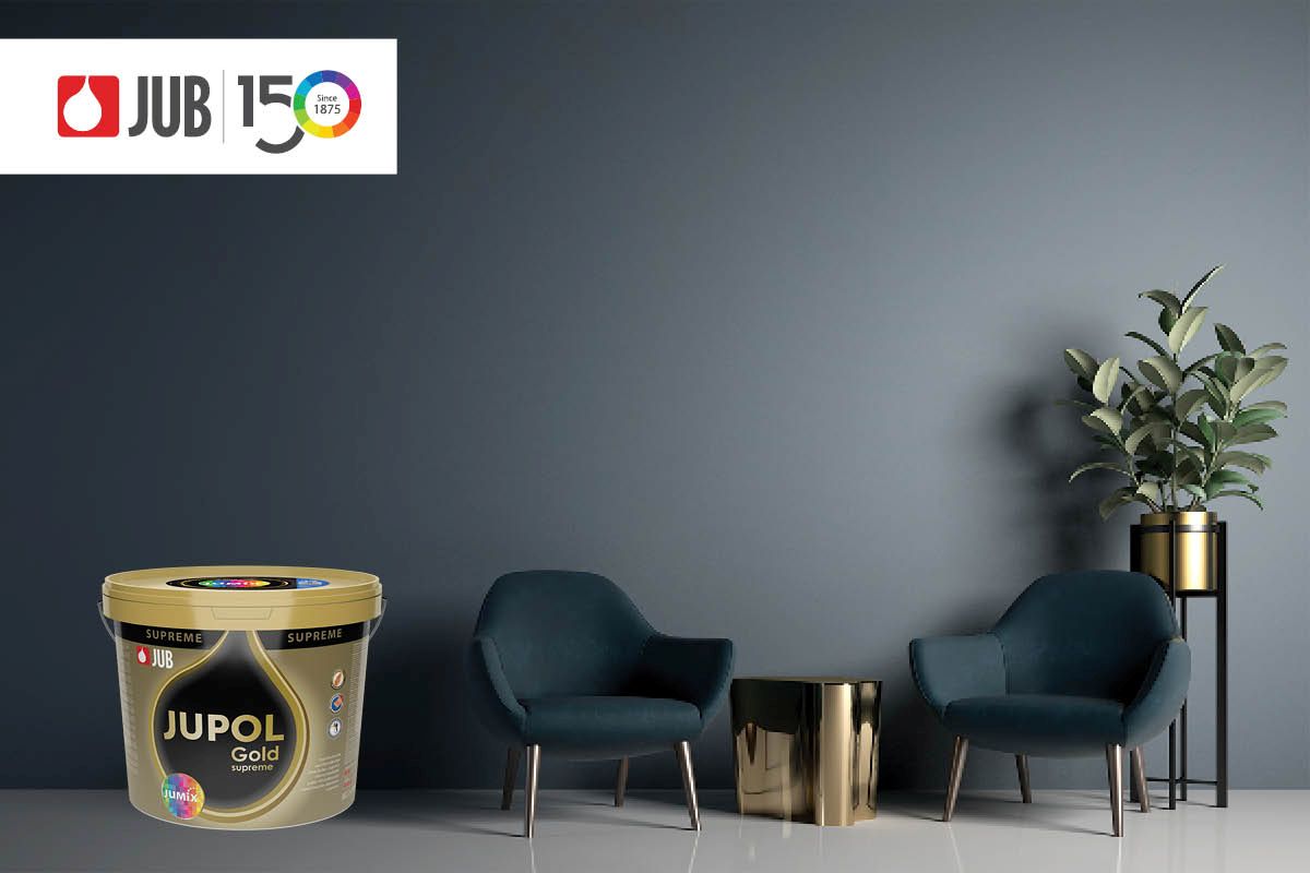 Interiér v modrosivej farbe JUB Gold supreme elegantný štýl.