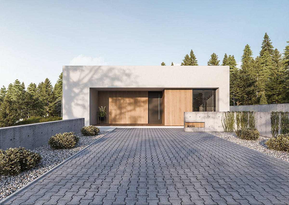 Projekt rodinného domu Bungalov 2104