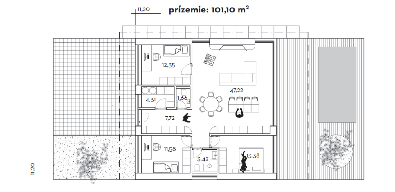 Projekt rodinného domu Čerešňa