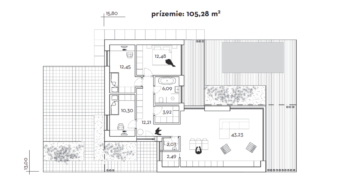 Projekt rodinného domu Višňa