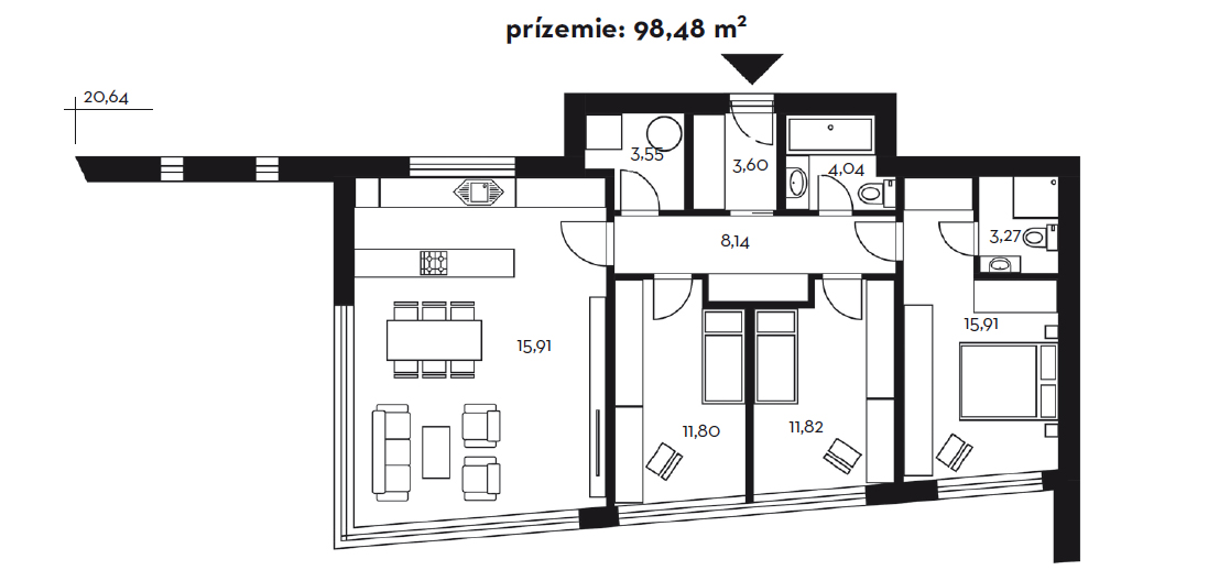 Projekt rodinného domu Kristína 67