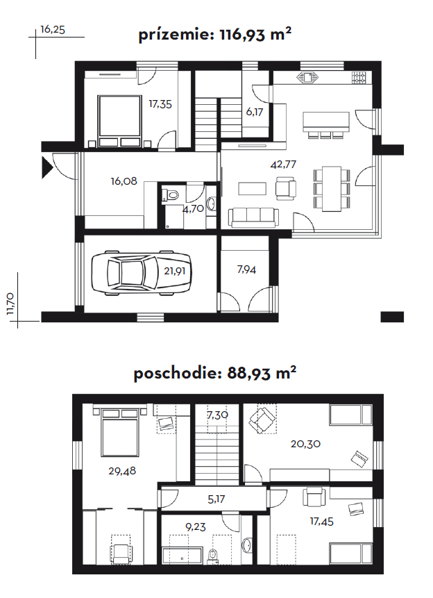 Projekt rodinného domu Lenka 36