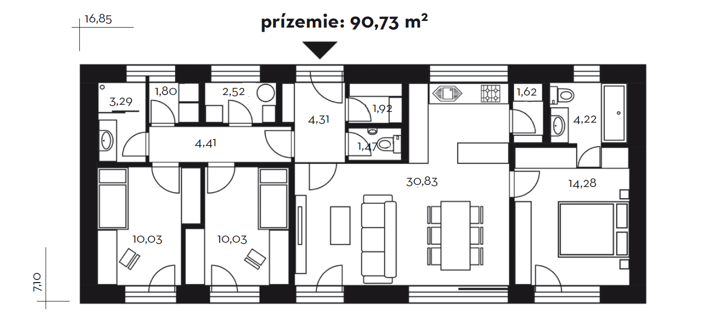 Projekt rodinného domu Lukáš 79