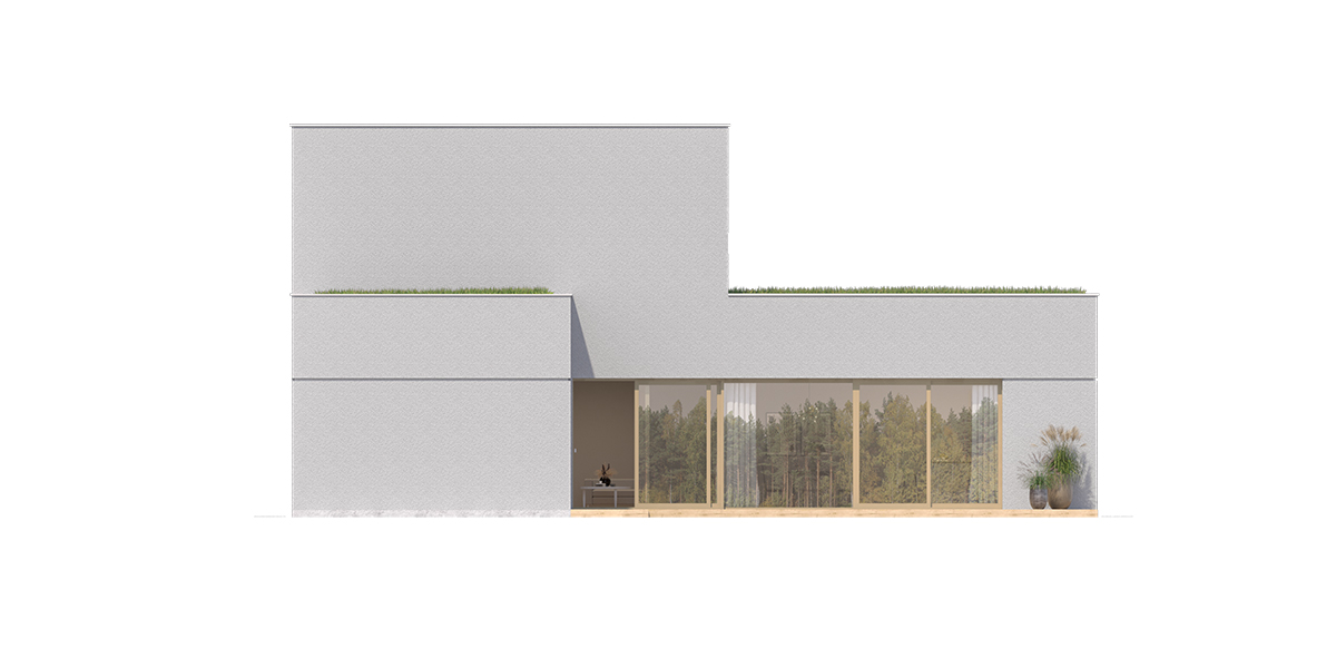 Projekt rodinného domu Poschodový 2501