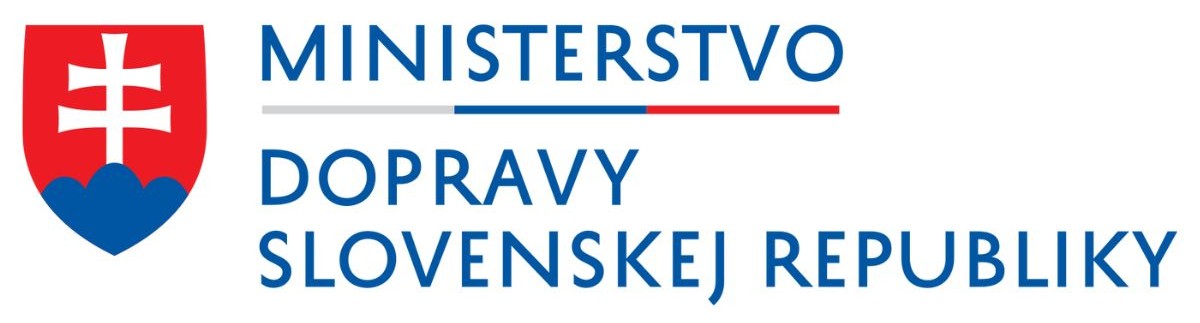 Logo Ministerstva dopravy SR.