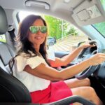 Štátna tajomníčka Denisa Žilákova v aute.
