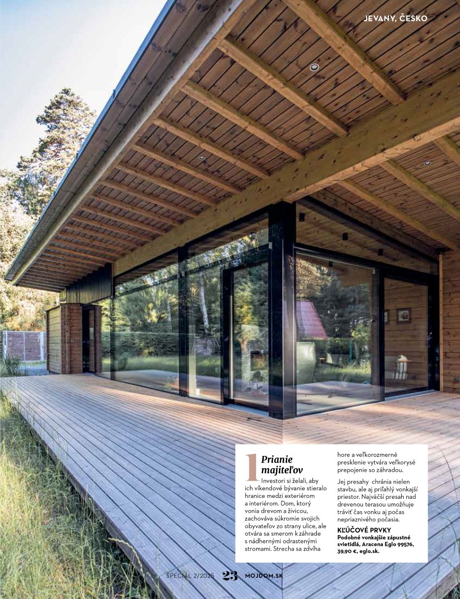 Exteriér domu v magazíne Môj dom Špeciál 02/2025.