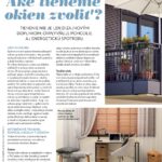 Článok Aké tienenie okien zvoliť v júnovom magazíne Môj dom.