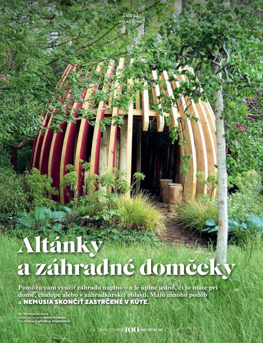 MD 07-08, Altánky a záhradné domčeky.