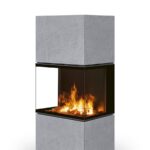 Elektrický dizajnový kozub e-Lera Romotop thermal grey.