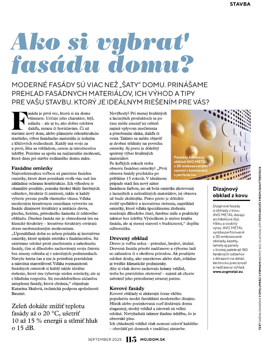 Časopis Môj dom 09/2025