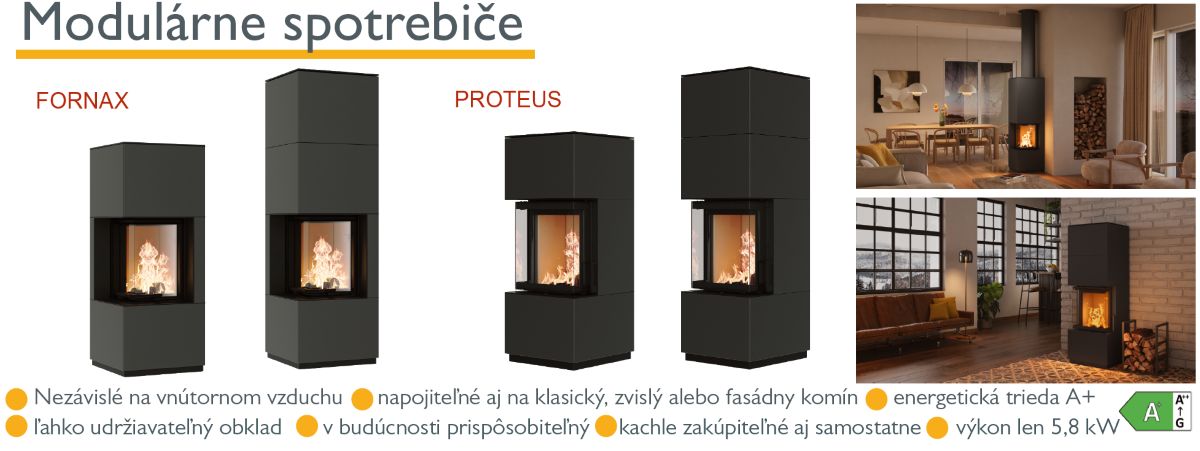 Modulárne krbové kachle od Schiedel.