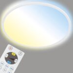 Okrúhle LED stropné svietidlo s funkciou zmeny farby svetla.