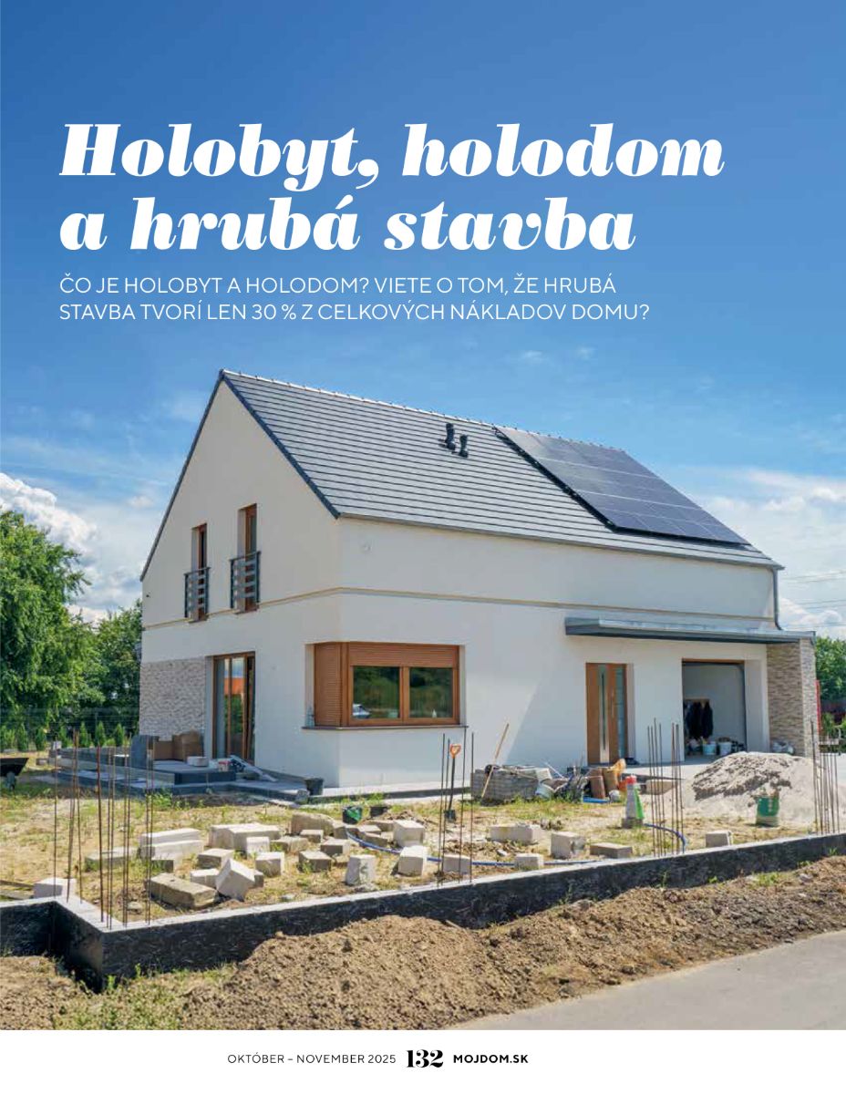Môj dom 10 - 11/2025 - Holobyt, holodom a hrubá stavba.