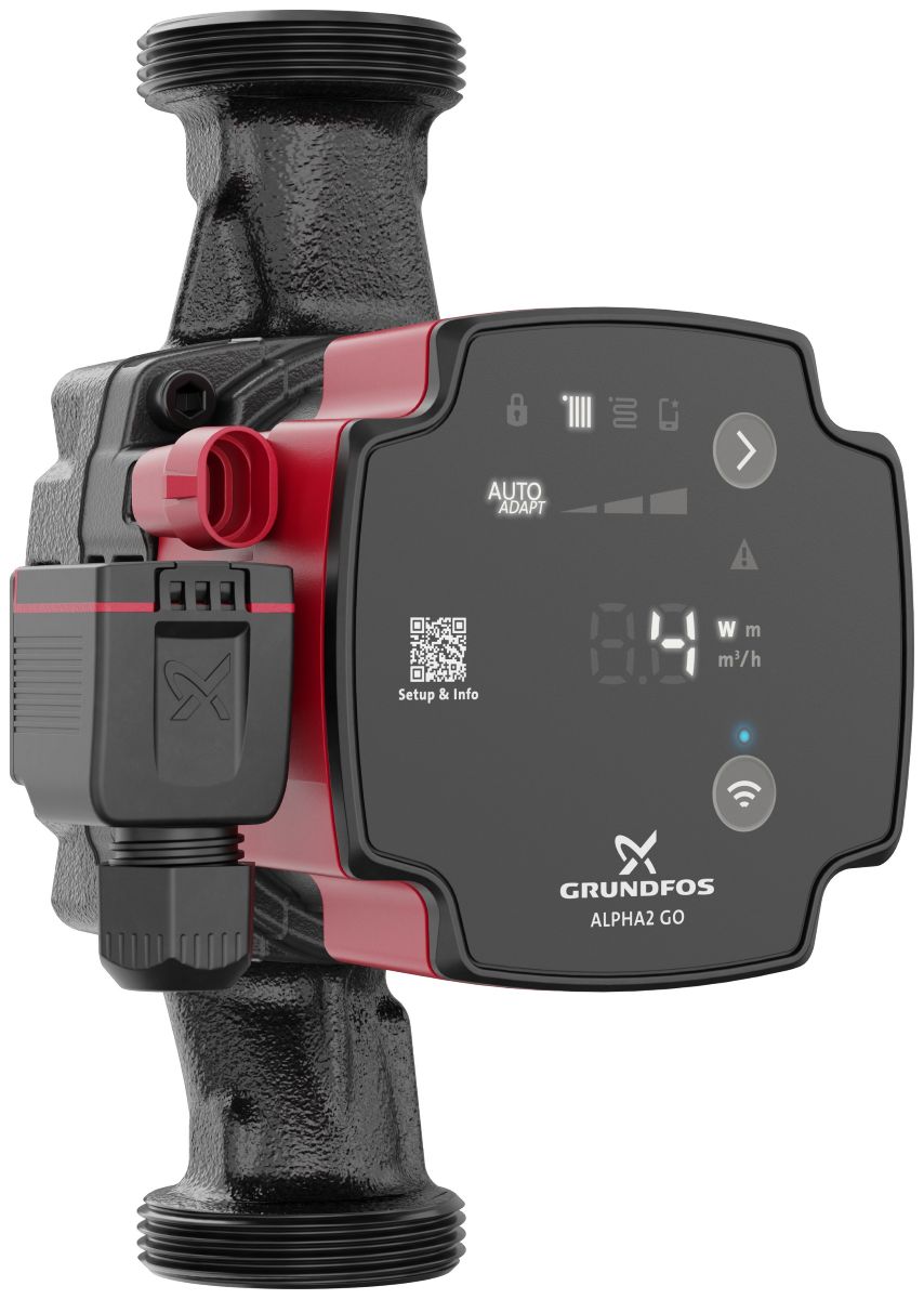 Obehové čerpadlo Grundfos ALPHA2 Go.