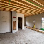 Interiér montovanej drevostavby ATRIUM.