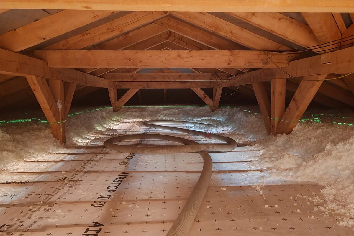 Zateplenie stropu Supafil Loft.