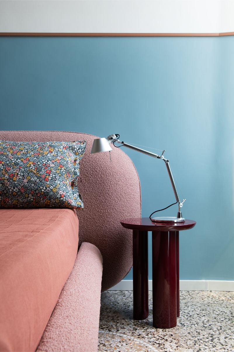 Súkromná časť bytu je navrhnutá ako pokojné zázemie.