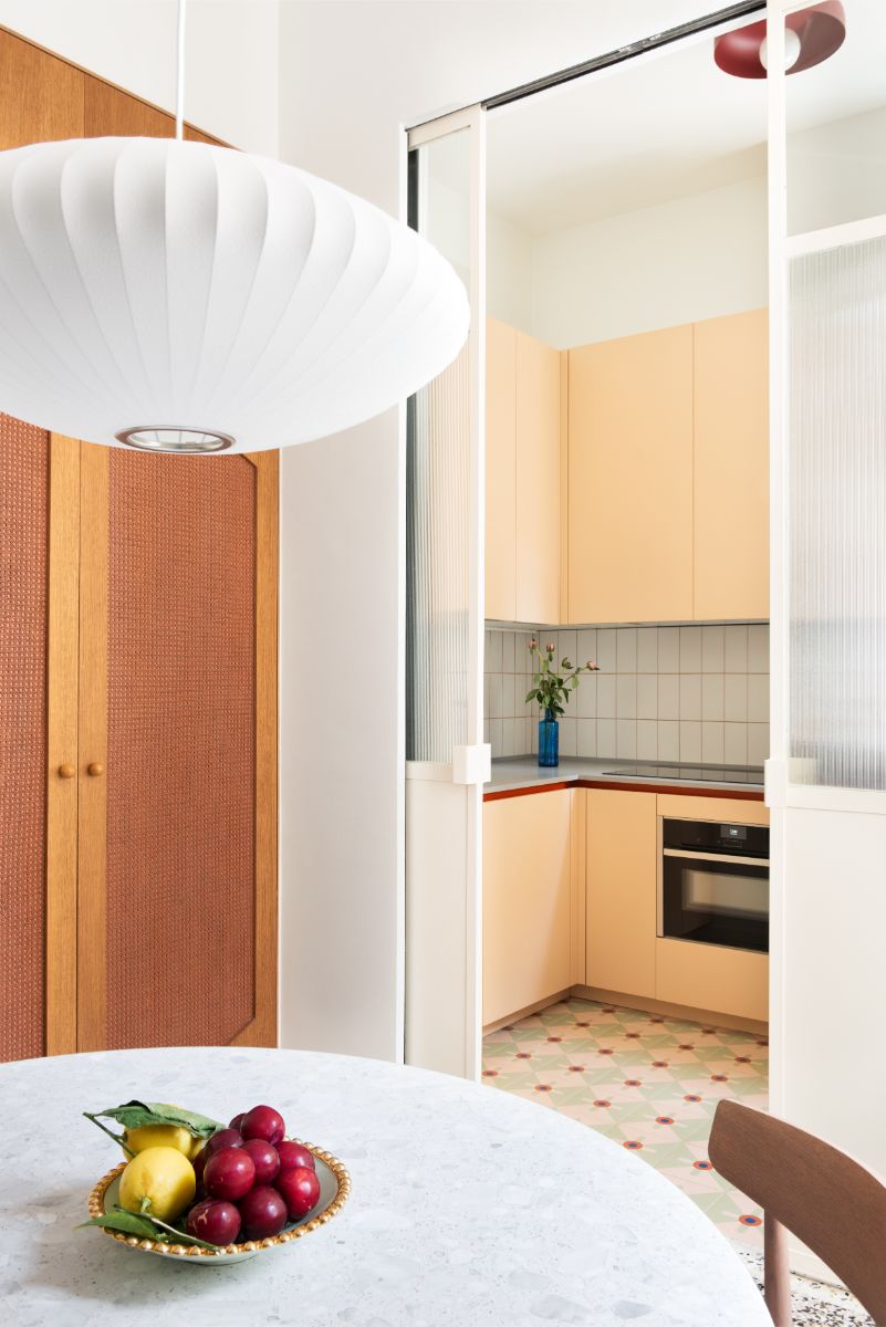 Jedáleň sa stala srdcom bytu.