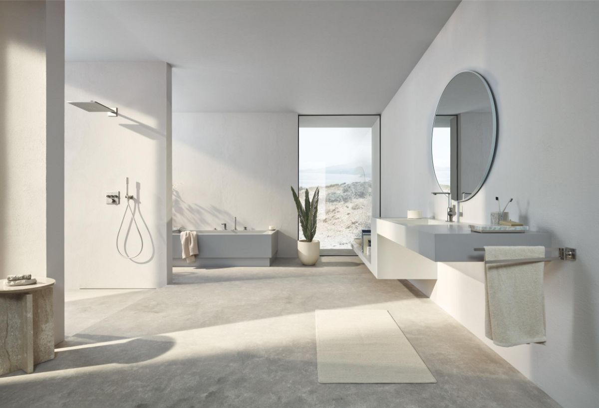 Kúpeľňa so zariadením GROHE Satin Steel